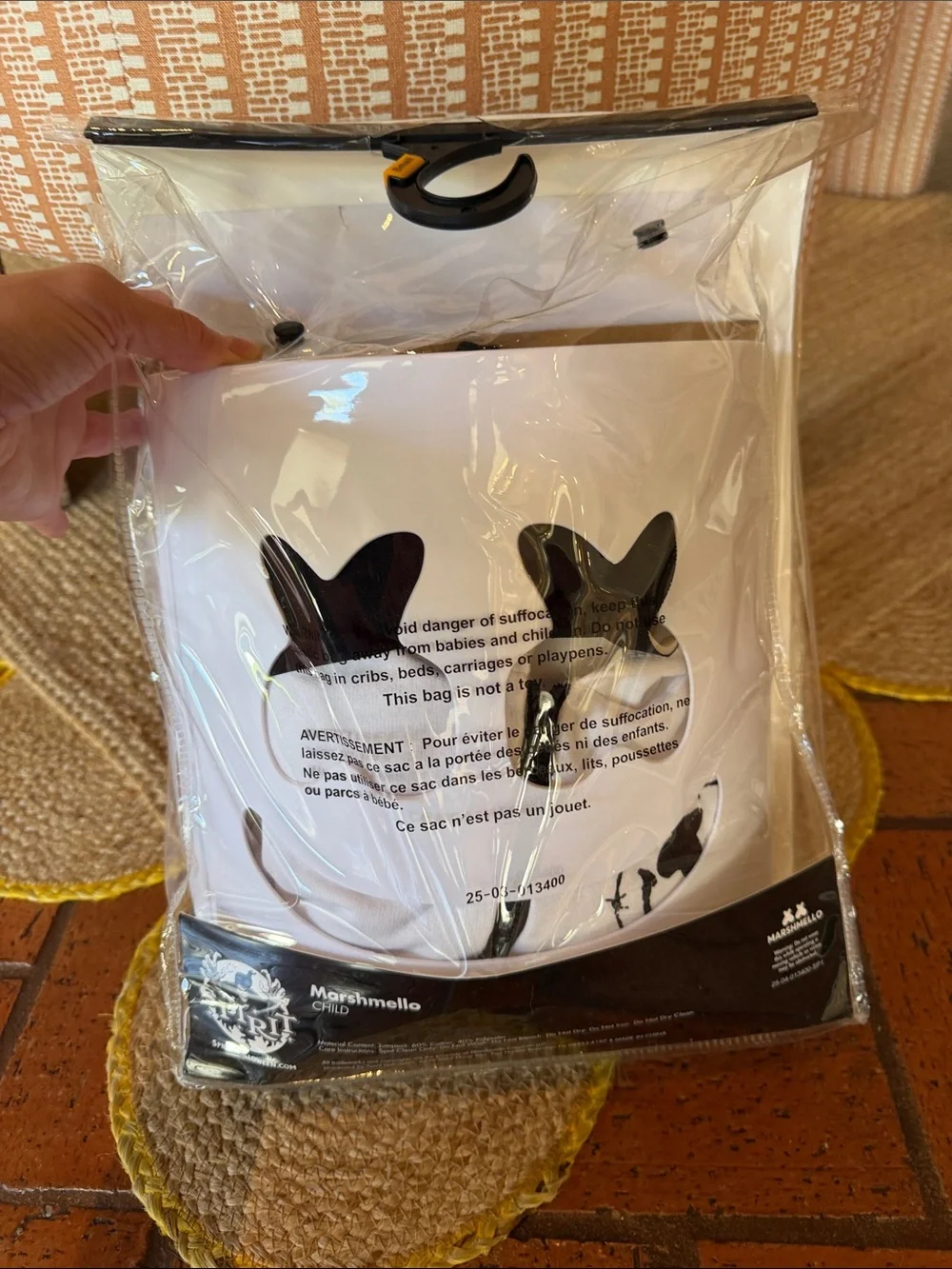 NWT - Kids White Marshmello Logo Jumpsuit Costume - Size: Small (4-6Y)